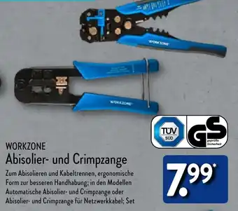 Aldi Nord WORKZONE Abisolier- und Crimpzange Angebot