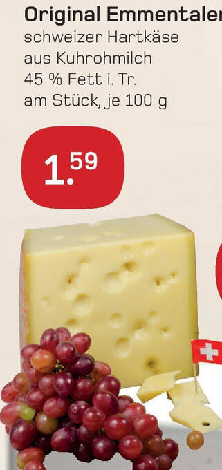 akzenta Original Emmentaler 100 g Angebot