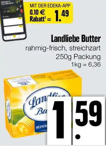 Edeka Xpress Landliebe Butter 250 g Packung Angebot