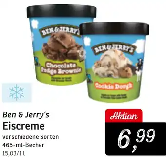 KONSUM Ben & Jerry's Eiscreme 465 ml Becher Angebot