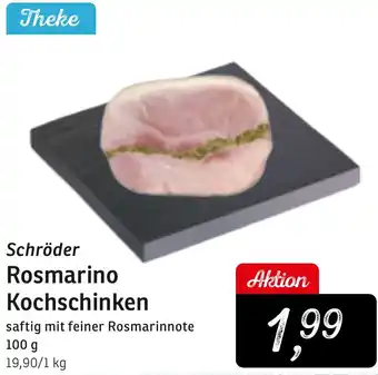 KONSUM Schröder Rosmarino Kochschinken 100 g Angebot