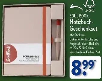 Aldi Nord SOUL BOOK Notizbuch-Geschenkset Angebot