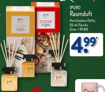 Aldi Nord IPURO Raumduft 50 ml Flasche Angebot