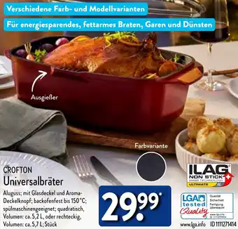 Aldi Nord CROFTON Universalbräter Angebot