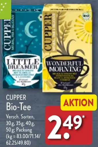 Aldi Nord CUPPER Bio-Tee 30 g, 35 g, 40 g oder 50 g Angebot