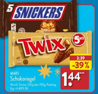 Aldi Nord MARS Schokoriegel 225 g oder 250 g Angebot