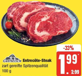 Edeka Gutfleisch Entrecôte-Steak 100 g Angebot
