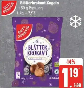 Edeka Gut & Günstig Blätterkrokant Kugeln 150 g Packung Angebot