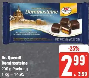 Edeka Dr. Quendt Dominosteine 200 g Packung Angebot