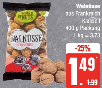 Edeka Walnüsse 400 g Packung Angebot