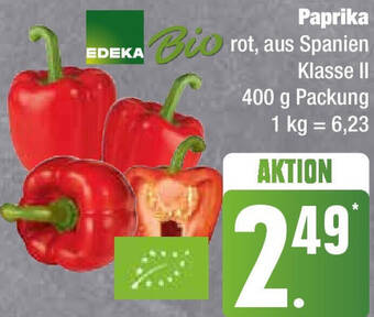 Edeka EDEKA Bio Paprika 400 g Packung Angebot