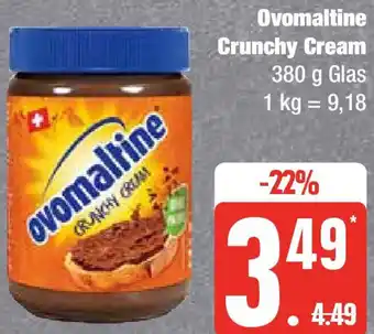 Edeka Ovomaltine Crunchy Cream 380 g Glas Angebot