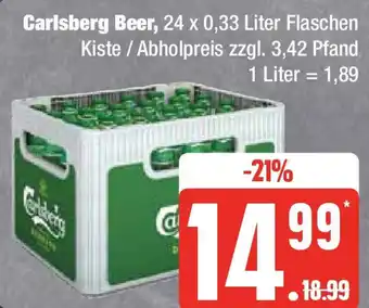 Edeka Carlsberg Beer 24 x 0,33 Liter Flaschen Angebot