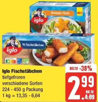 Marktkauf Iglo Fischstäbchen 224-450 g Packung Angebot