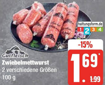 Marktkauf Gutfleisch Zwiebelmettwurst 100 g Angebot