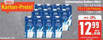 Marktkauf Weihenstephan Haltbare Milch 12 x 1 Liter Packung Angebot