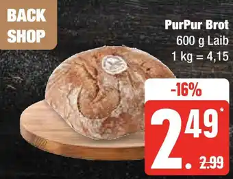 Marktkauf PurPur Brot 600 g Laib Angebot