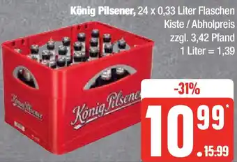 Marktkauf König Pilsener 24 x 0,33 Liter Flaschen Angebot