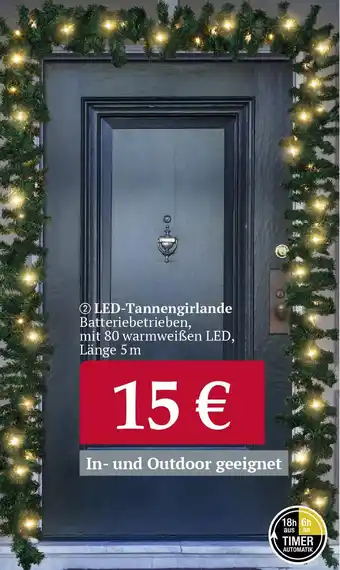 Woolworth LED-Tannengirlande Angebot