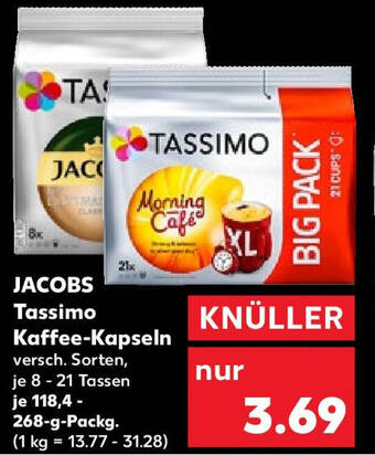 Kaufland JACOBS Kaffee-Kapseln 118,4-268-g-Packg. Angebot