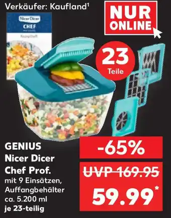 Kaufland GENIUS Nicer Dicer Chef Prof. ca. 5.200 ml 23-teilig Angebot