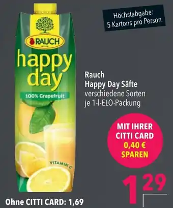 CITTI Markt RAUCH happy day 1L Angebot