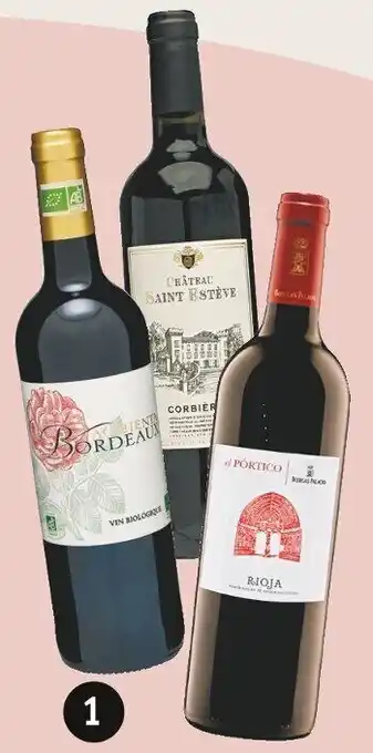 Rossmann Authenta Bordeaux Bio oder Saint Estéve Corbieres oder Rioja el Portico Crianza 0,75 Liter Angebot