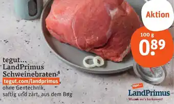 tegut tegut LandPrimus Schweinebraten 100 g Angebot