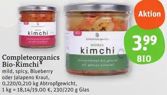 tegut Completeorganics Bio-Kimchi 230/220 g Glas Angebot