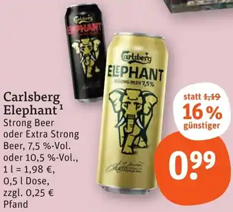 tegut Carlsberg Elephant 0,5 L Dose Angebot