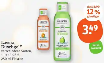 tegut Lavera Duschgel 250 ml Flasche Angebot