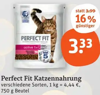 tegut Perfect Fit Katzennahrung 750 g Beutel Angebot