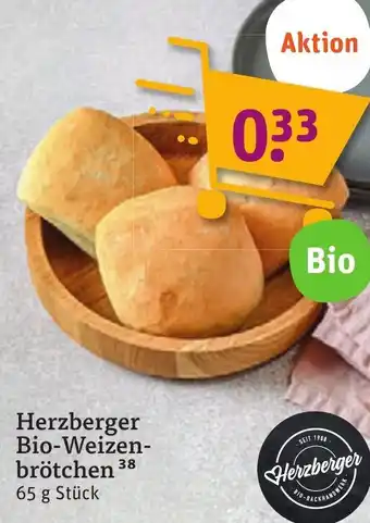 tegut Herzberger Bio-Weizenbrötchen 65 g Stück Angebot