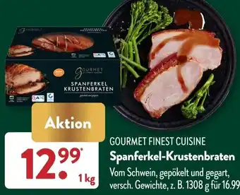 Aldi Süd GOURMET FINEST CUISINE Spanferkel-Krustenbraten 1 kg Angebot