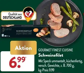 Aldi Süd GOURMET FINEST CUISINE Schweinefilet Angebot