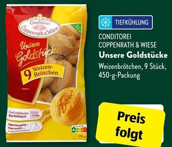 Aldi Süd CONDITOREI COPPENRATH & WIESE Unsere Goldstücke 450 g Packung Angebot