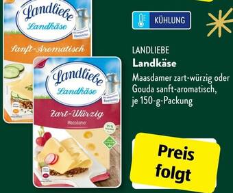 Aldi Süd LANDLIEBE Landkäse 150 g Packung Angebot