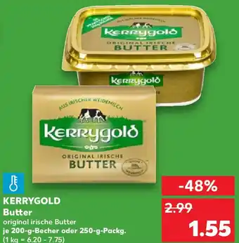 Kaufland KERRYGOLD Butter 200 g Becher oder 250 g Packg. Angebot