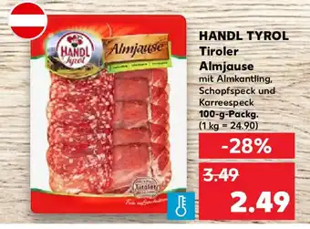 Kaufland HANDL TYROL Tiroler Almjause 100 g Packg. Angebot