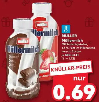 Kaufland müller Müllermilch 400 ml Fl. Angebot