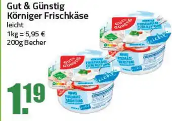 Ihr Frischmarkt Gut & Günstig Körniger Frischkäse leicht 200g Angebot