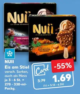 Kaufland NUII Eis am Stiel 270-330 ml Packg. Angebot