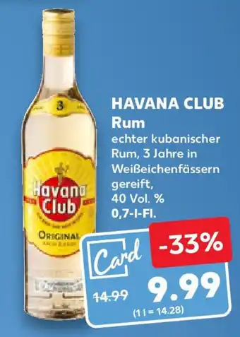 Kaufland HAVANA CLUB Rum 0,7 l Fl. Angebot