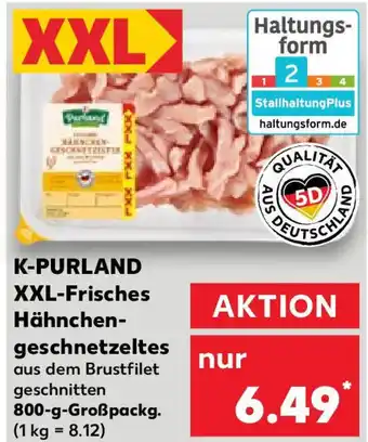 Kaufland K-PURLAND XXL-Frisches Hähnchen-geschnetzeltes 800-g-Großpackg. Angebot