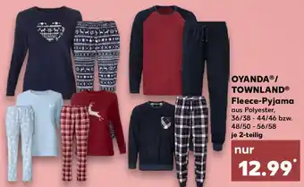 Kaufland OYANDA/ TOWNLAND Fleece-Pyjama 2-teilig Angebot