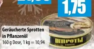 Mix Markt Geräucherte Sprotten in Pflanzenöl 160 g Dose Angebot