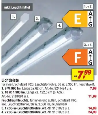toom Baumarkt Lichtleiste Angebot