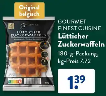 Aldi Süd GOURMET FINEST CUISINE Lütticher Zuckerwaffeln 180 g Packung Angebot