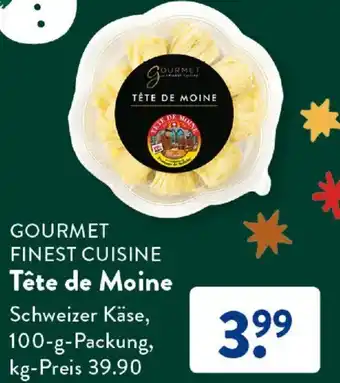 Aldi Süd GOURMET FINEST CUISINE Tête de Moine 100 g Packung Angebot