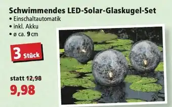 Thomas Philipps Schwimmendes LED Solar Glaskugel Set Angebot